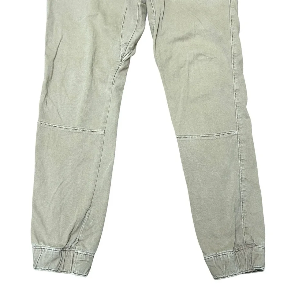 Men's Abercrombie & Fitch Cotton Drawstring Cargo Beige Joggers‎ Size 30x29